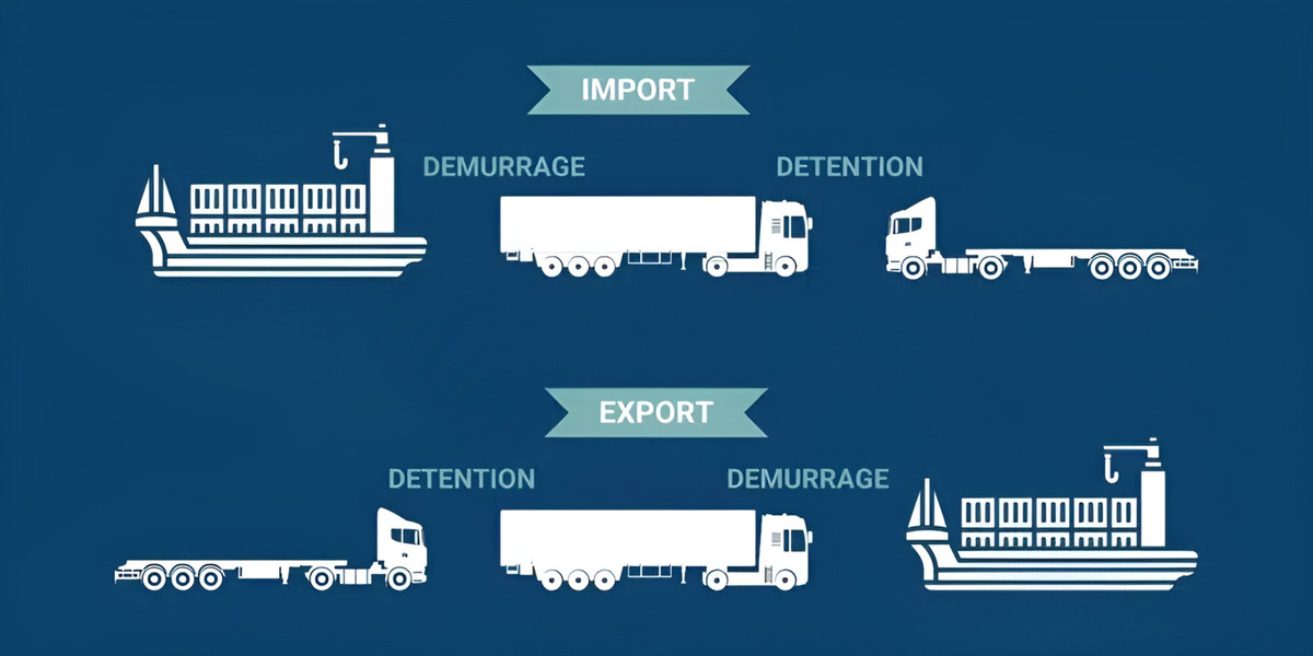 Storage of containers in the port difreight