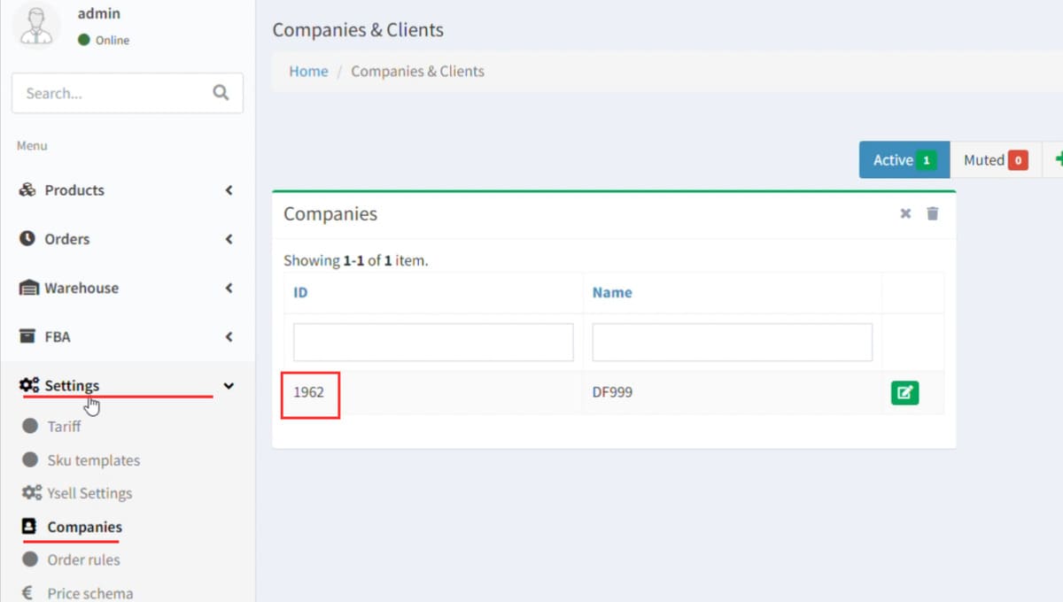 Setting the time zone and language in the Ysell system difreight