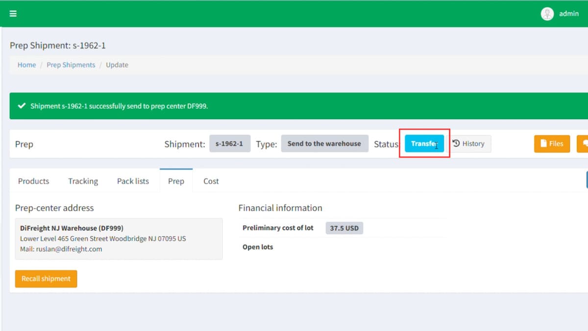 Editing and correcting shipment data at different stages difreight